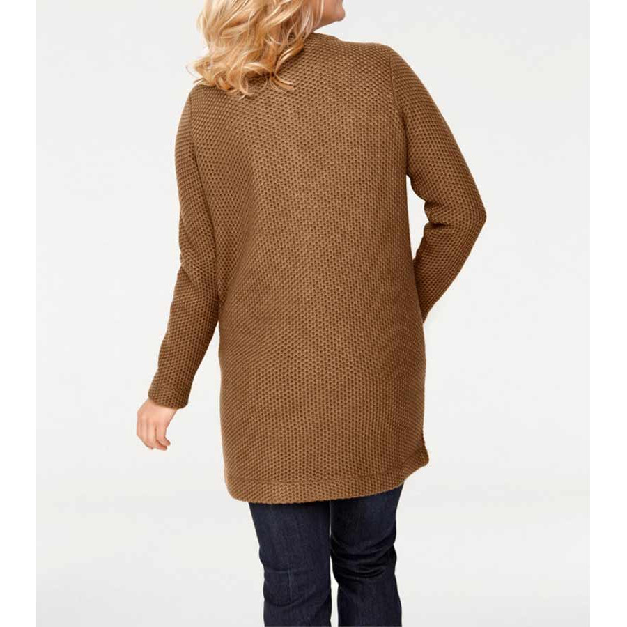 Longstrickjacke braun