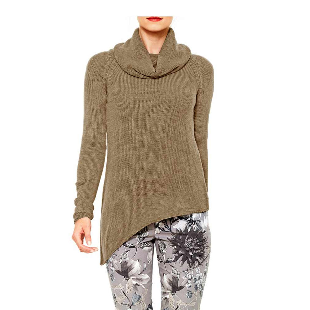 Designer-Rollkragenpullover taupe