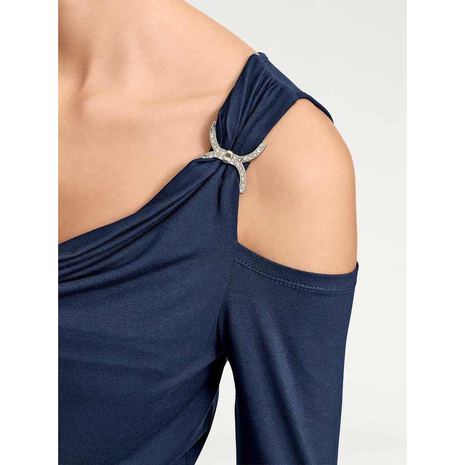 Designer-Wasserfallshirt marine