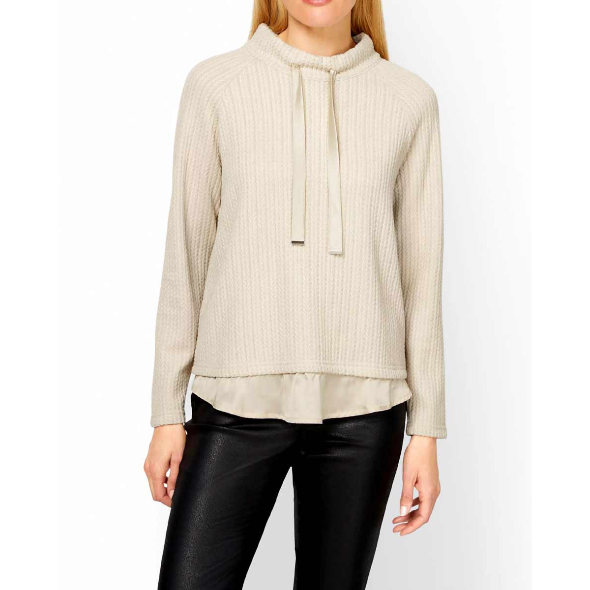 Designer-2-in-1-Sweatshirt sand