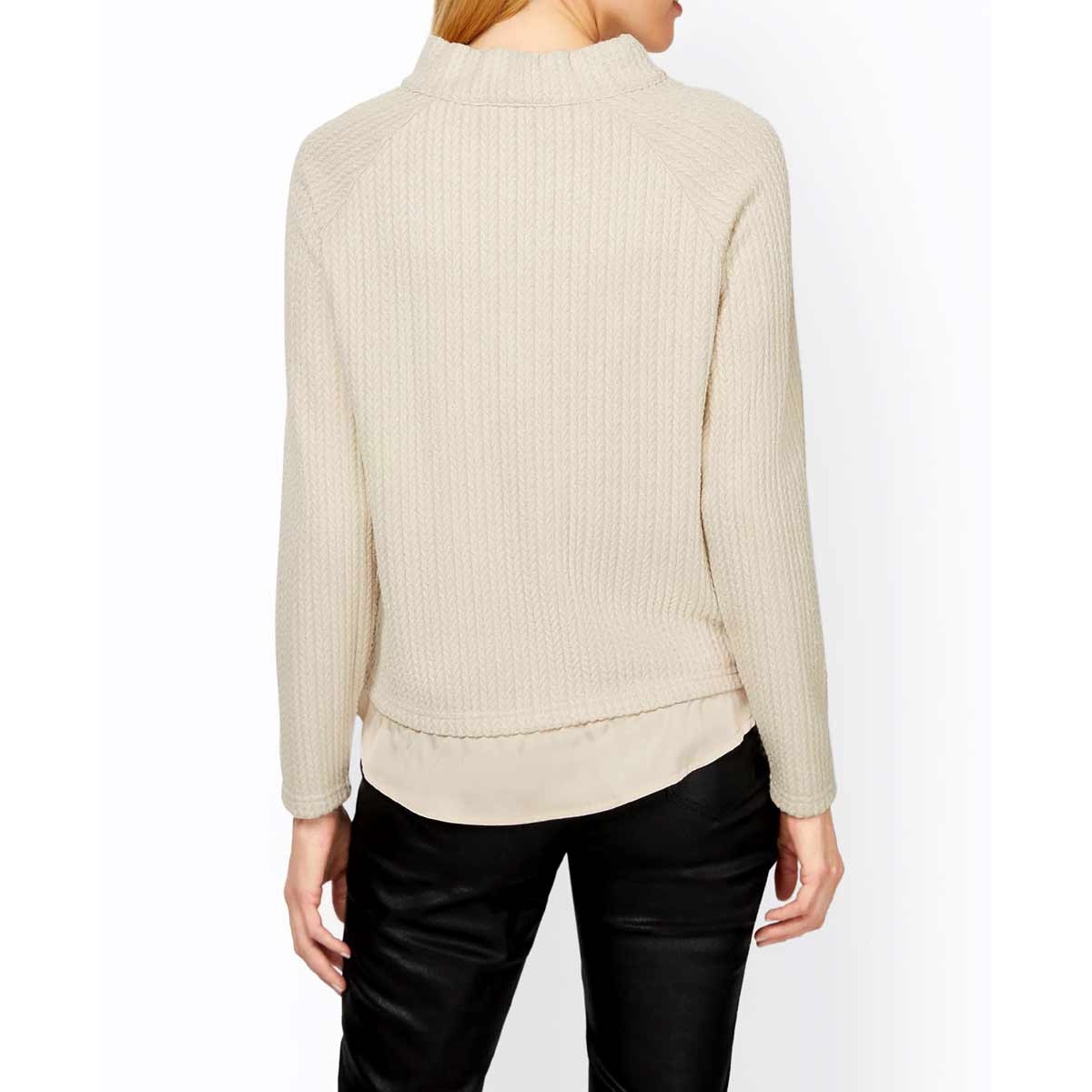 Designer-2-in-1-Sweatshirt sand