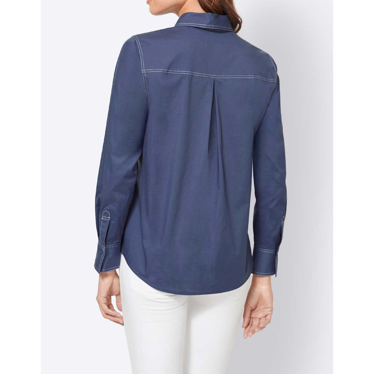 Blusenhemd jeansblau