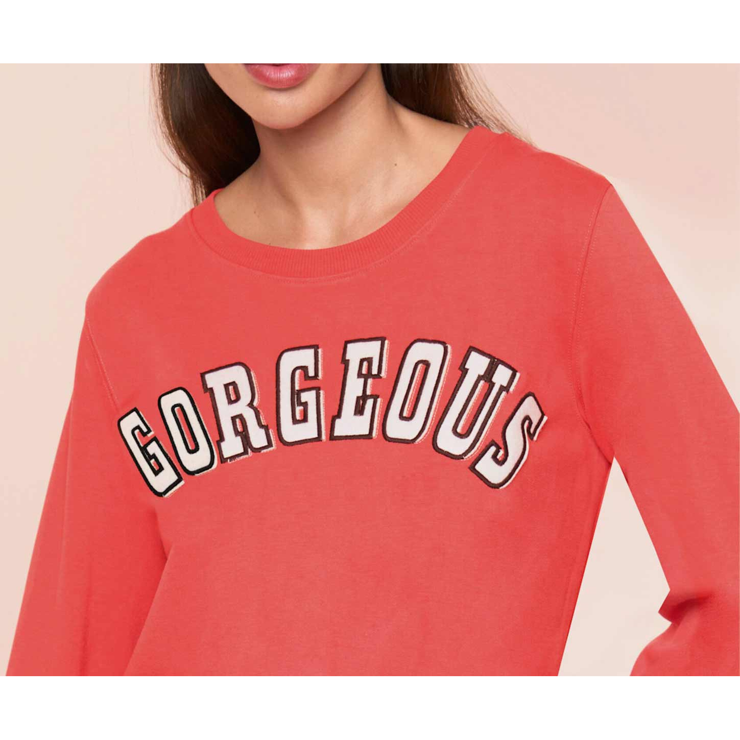 Designer-Sweatshirt m.Schriftzug hummer