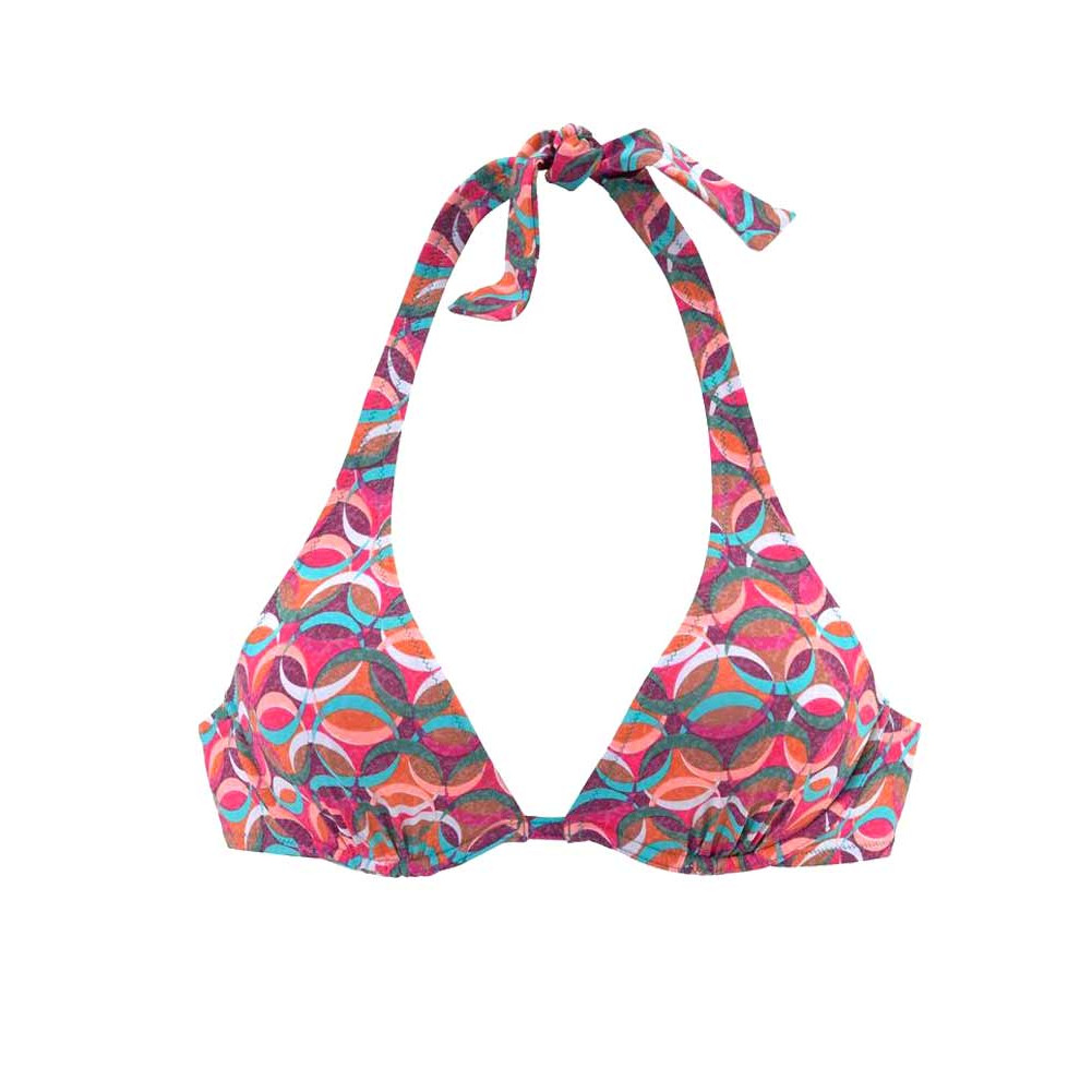 Marken-Bügel-Bikini bordeaux-bunt