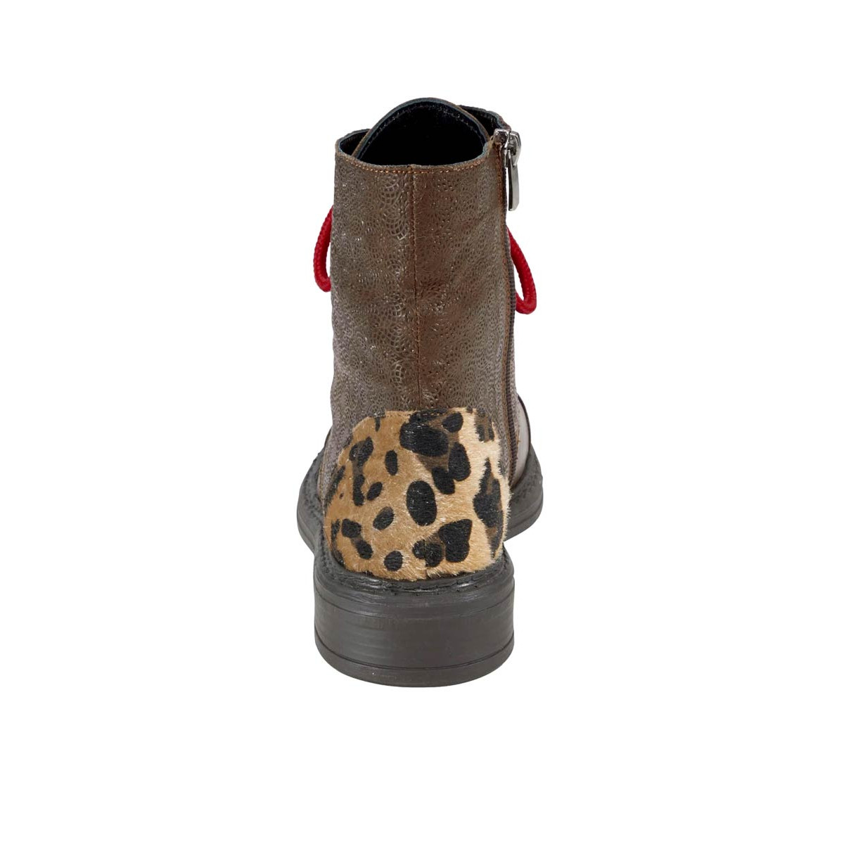 Schnürstiefelette braun-camel