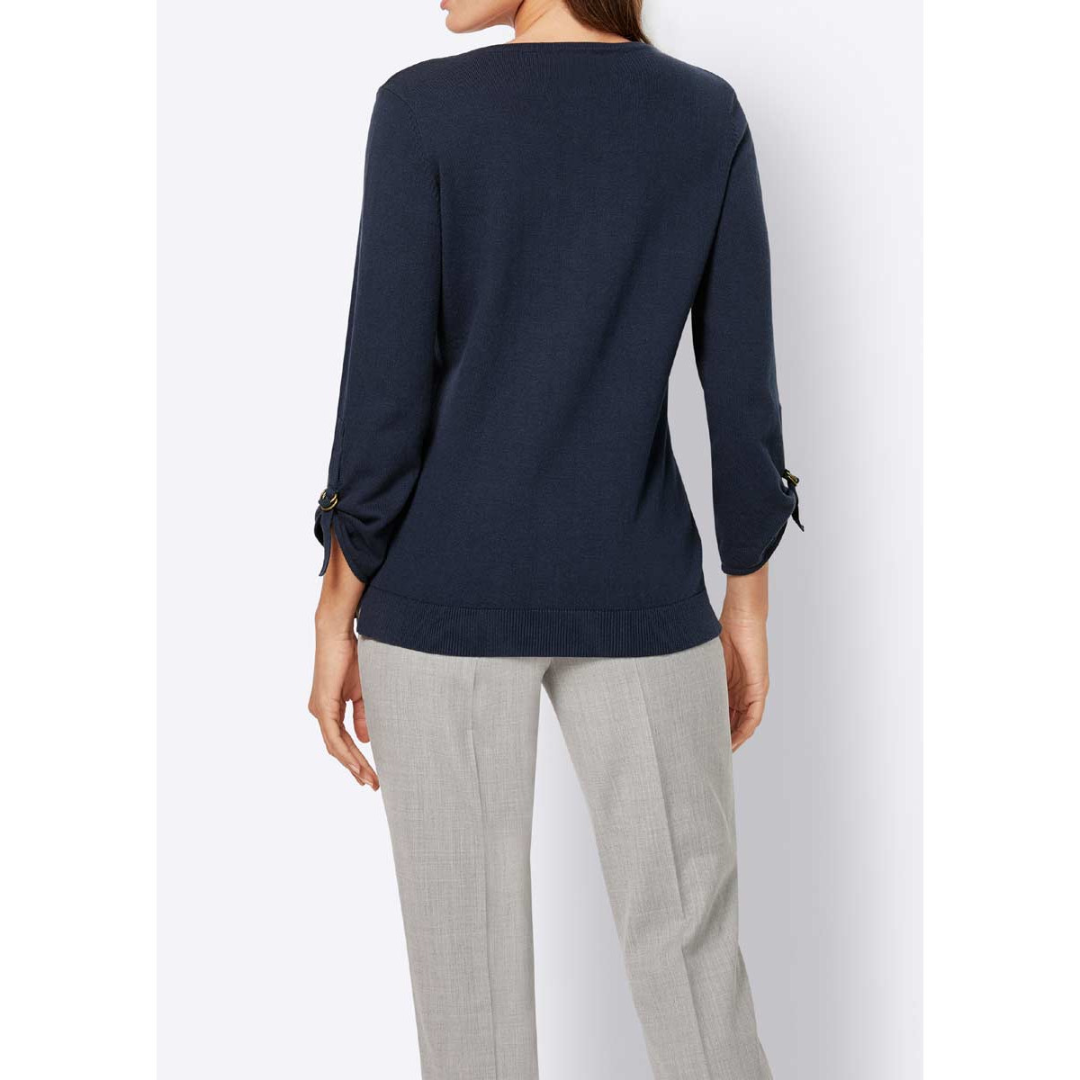 Pullover m. Ösen dunkelblau