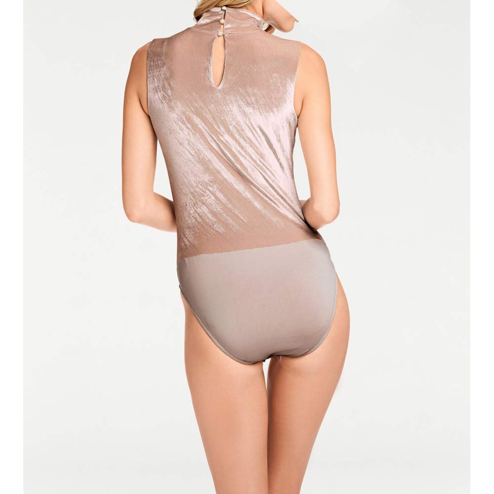 Designer-Samtbody taupe