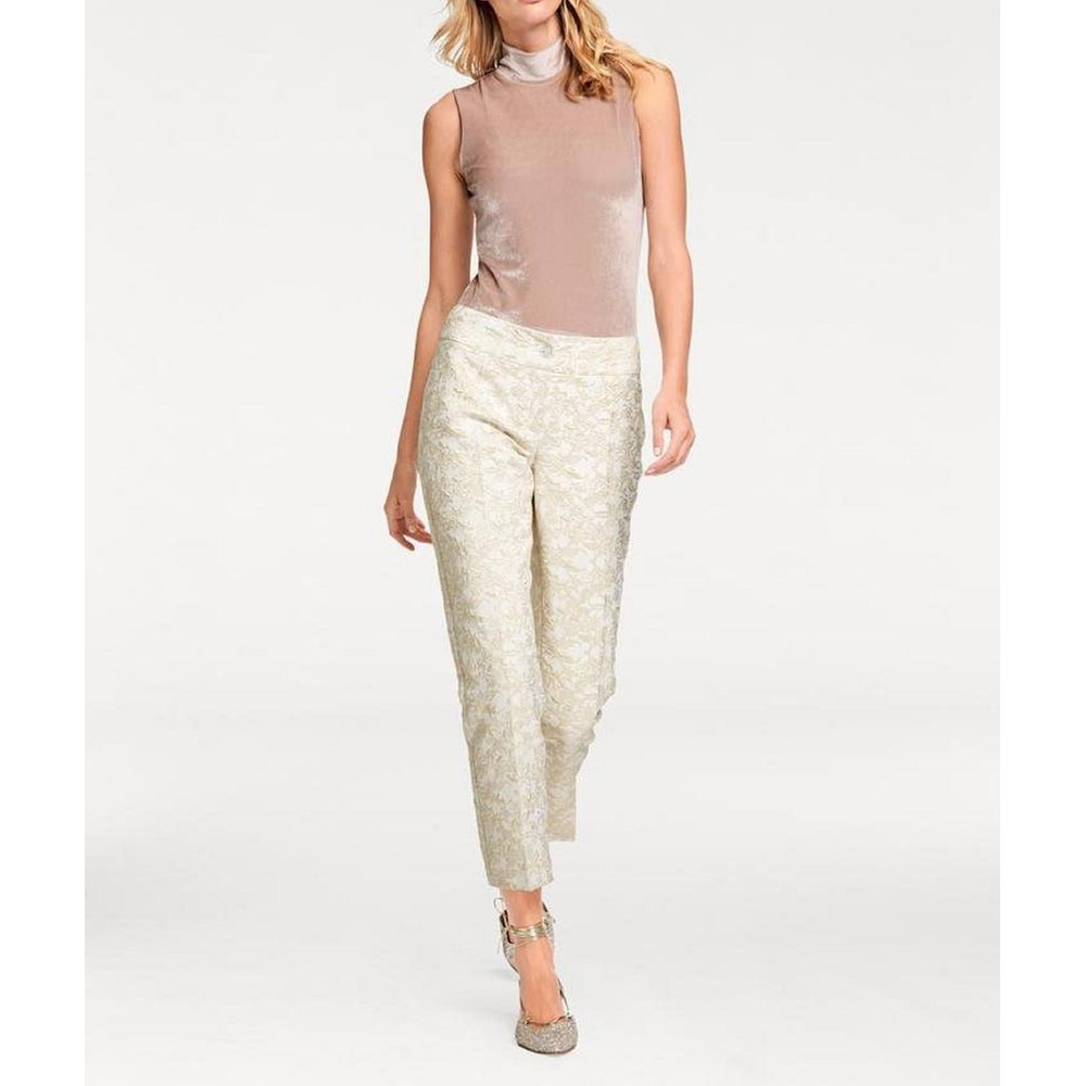 Designer-Samtbody taupe