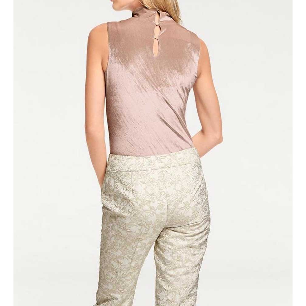 Designer-Samtbody taupe