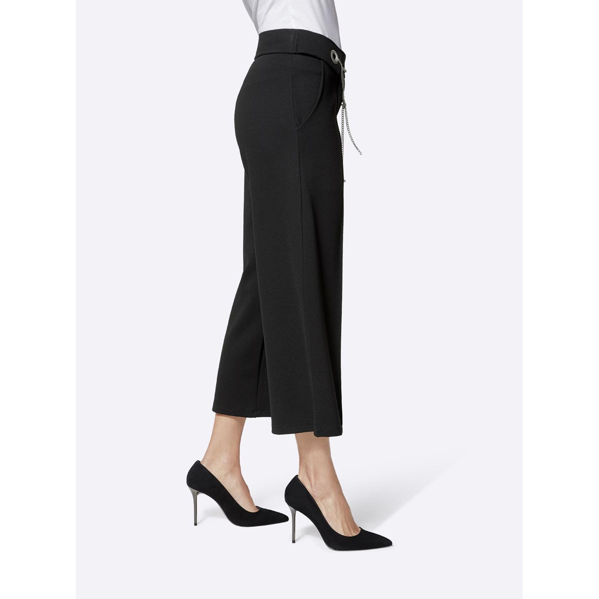 Culotte m. Kettengürtel schwarz