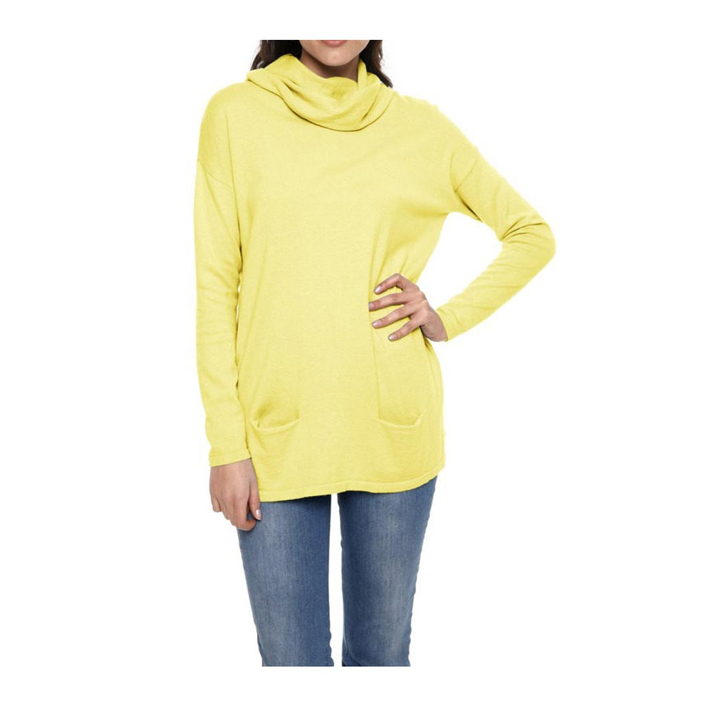 Designer-Rollkragenpullover gelb