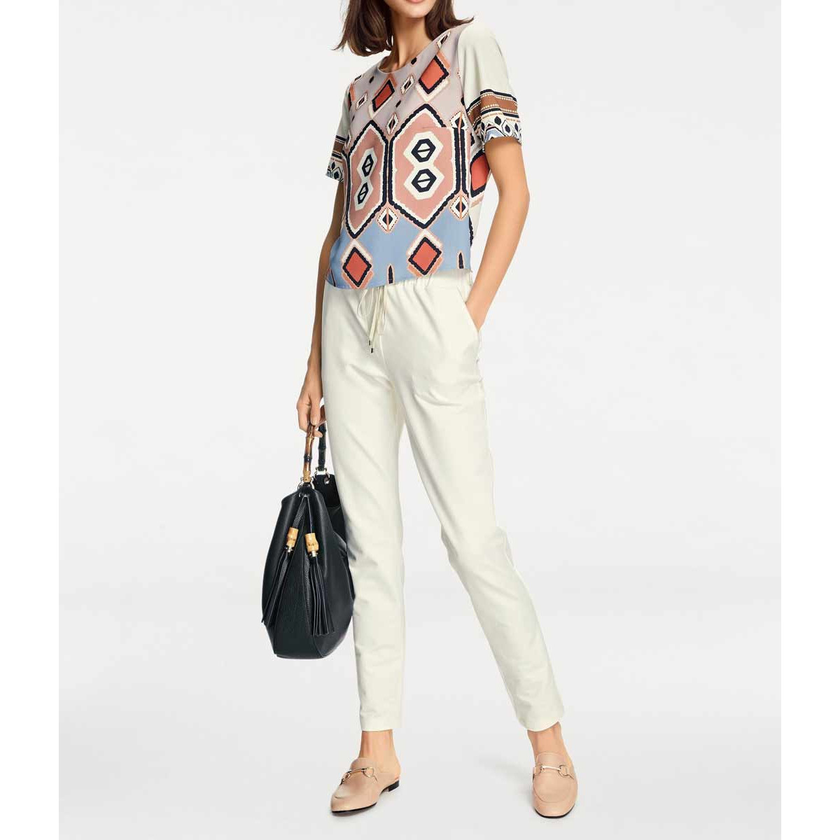 Designer-Blusenshirt bunt