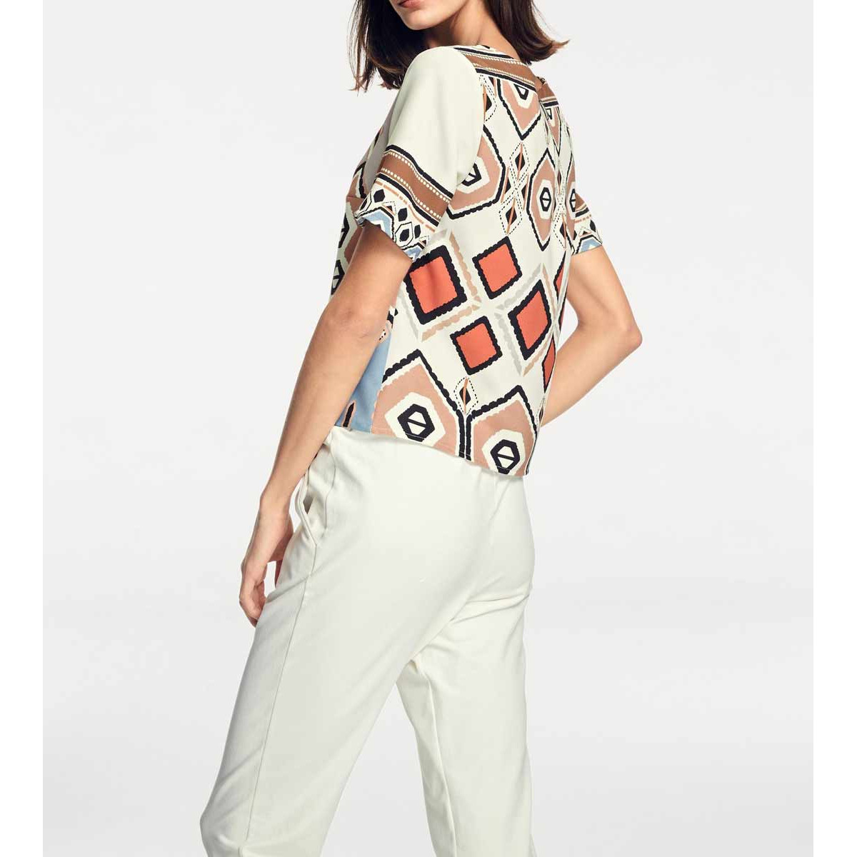 Designer-Blusenshirt bunt