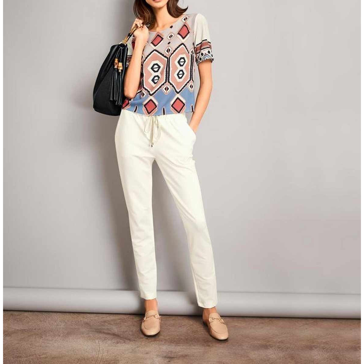 Designer-Blusenshirt bunt