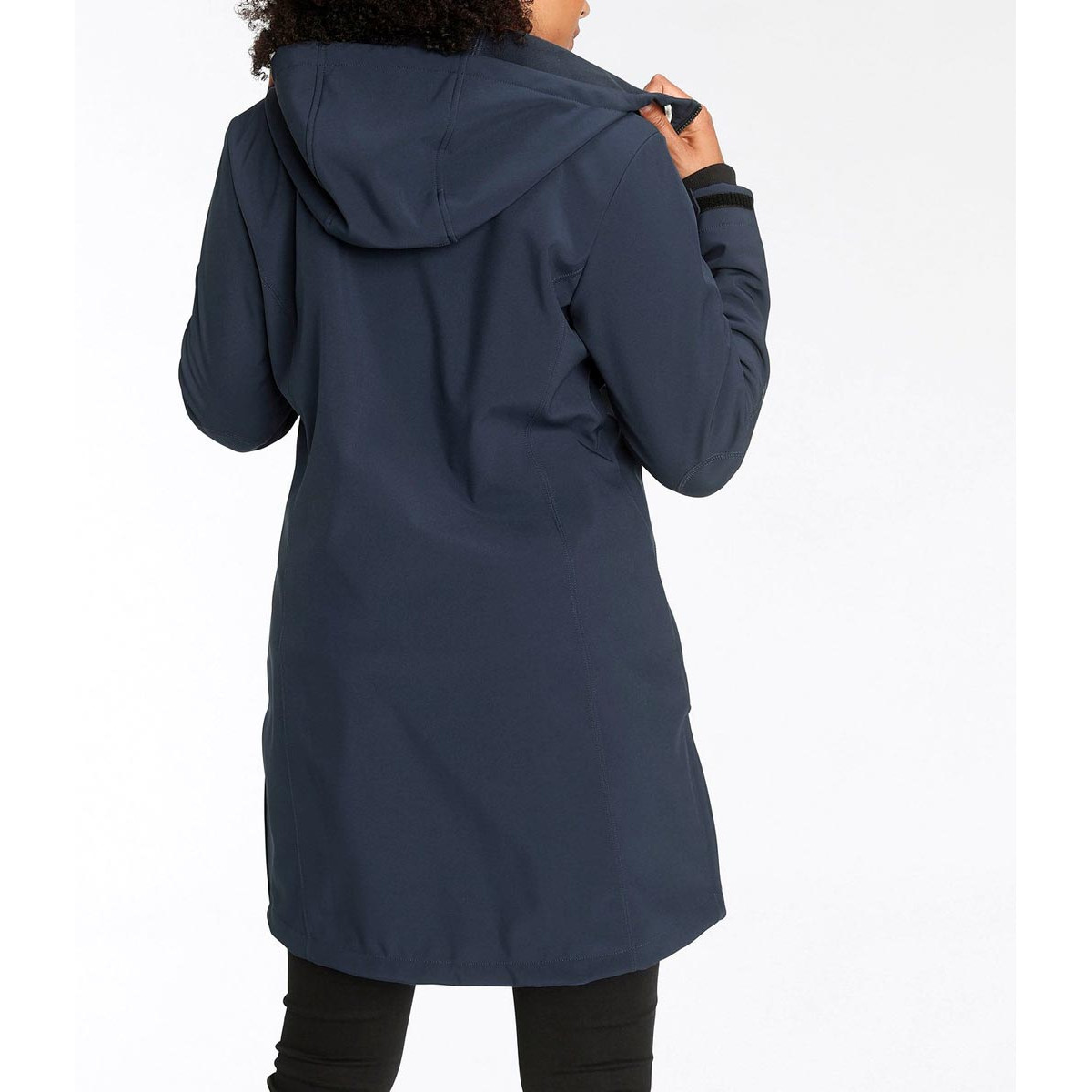 Function soft shell coat navy