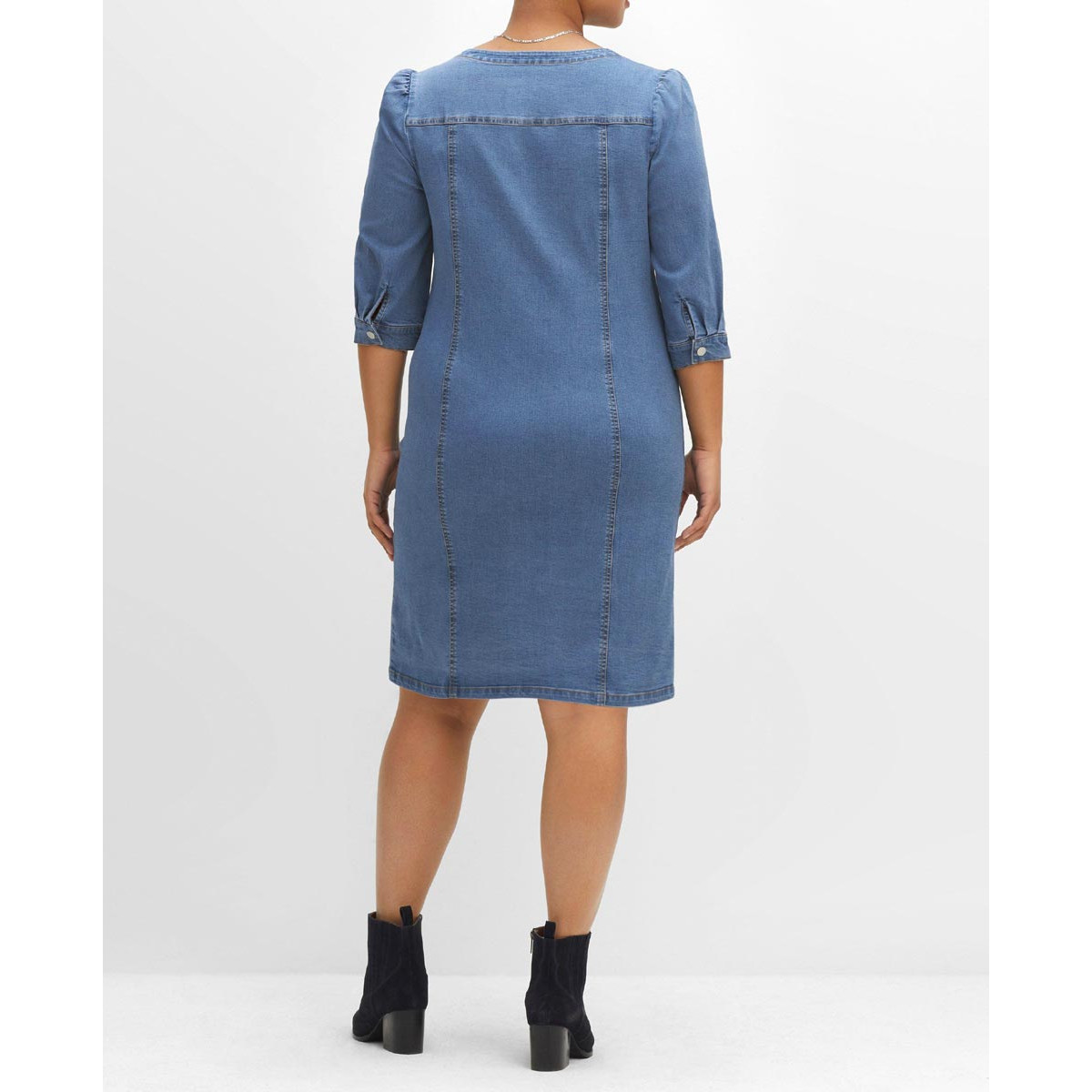 Jeanskleid m. Knopfverschluss blue Denim