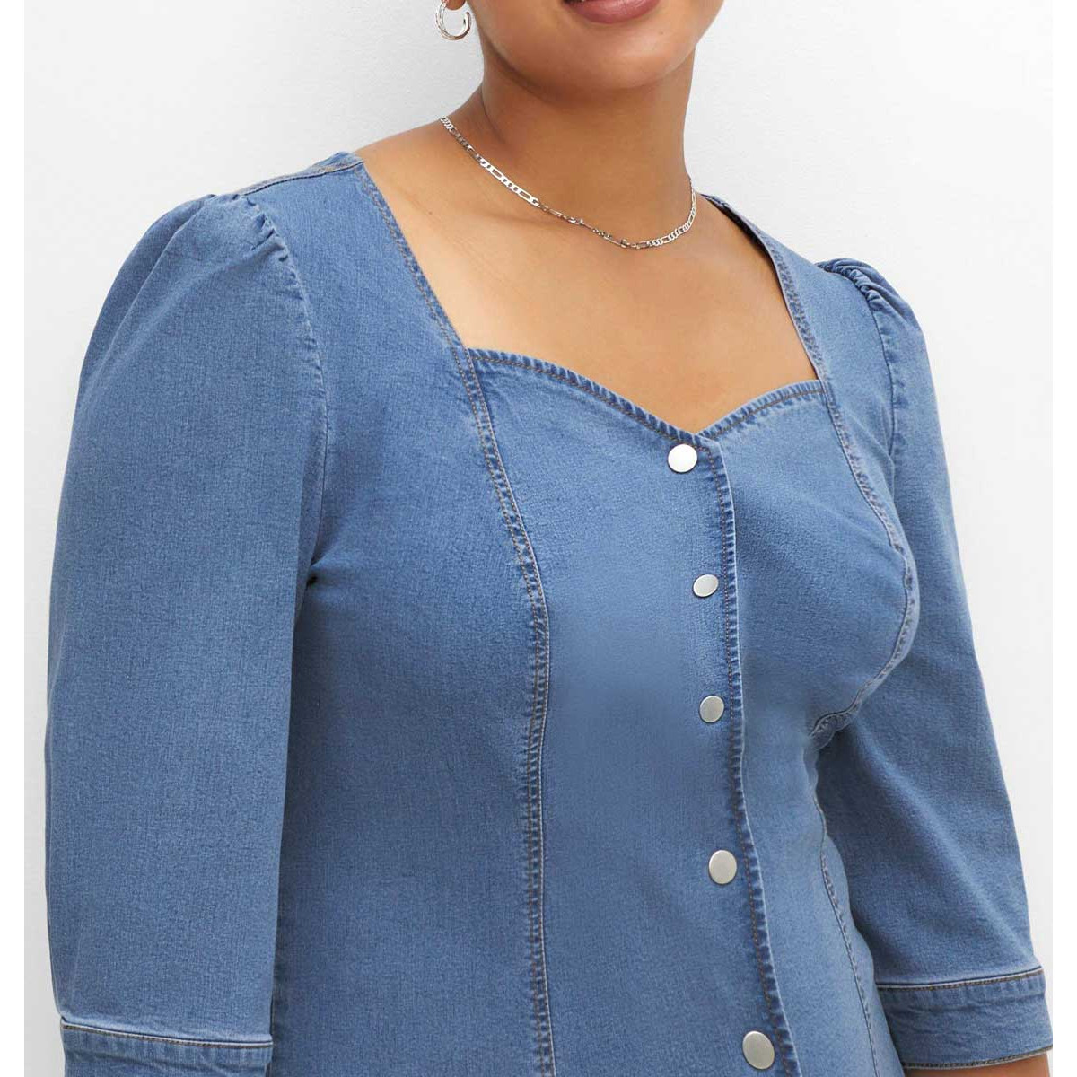 Jeanskleid m. Knopfverschluss blue Denim