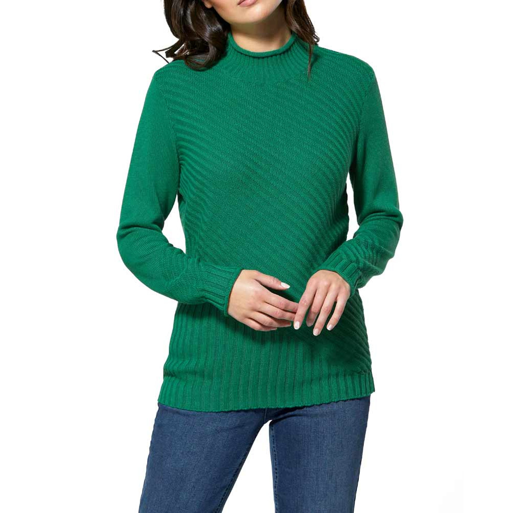 Pima-Baumwoll-Pullover grün