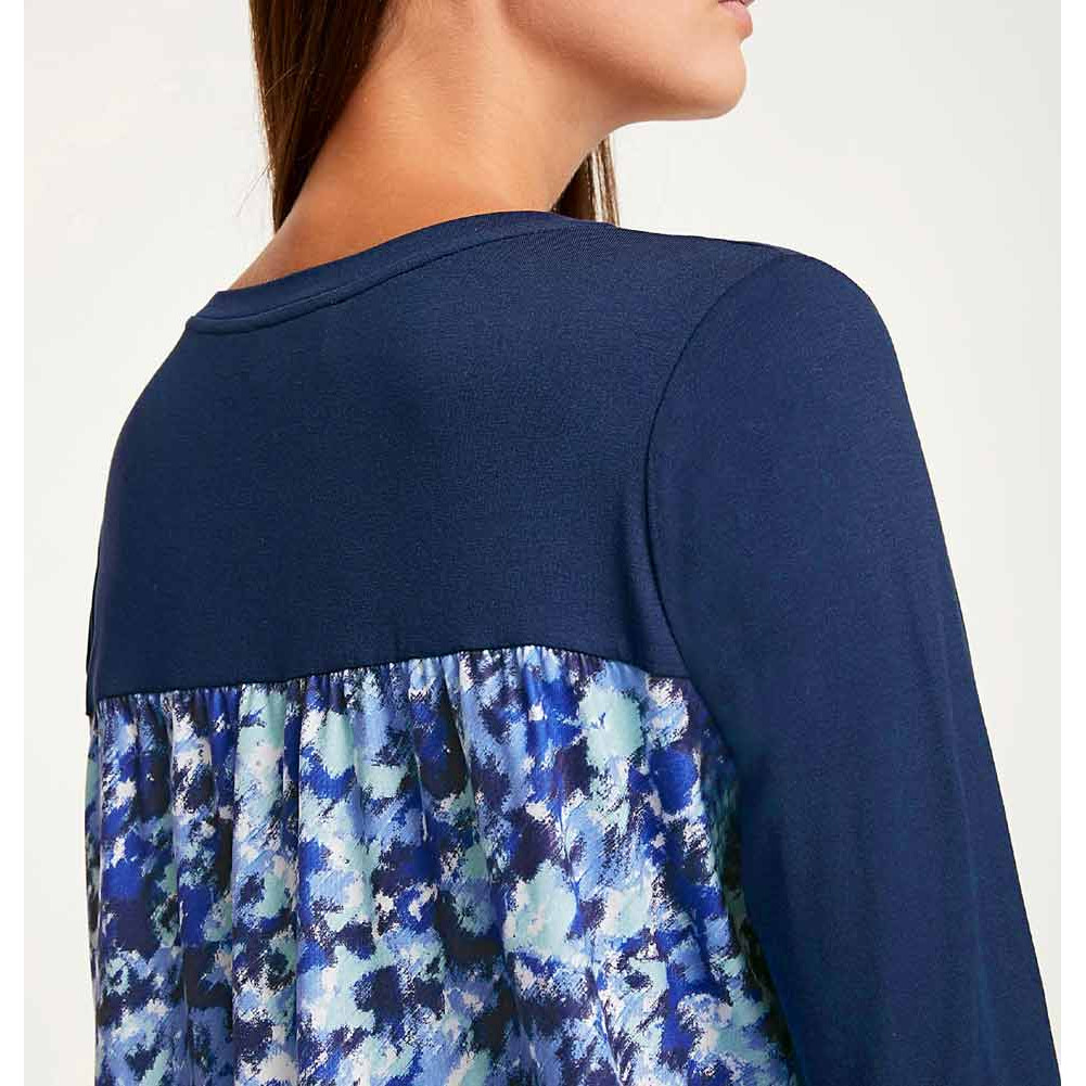 Designer-Jerseyshirt marine-bunt