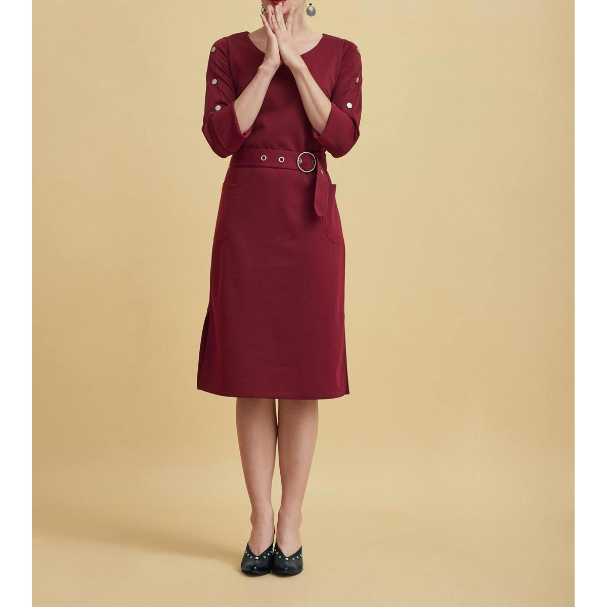 Designer-Kleid bordeaux