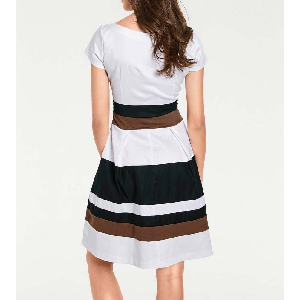 Designer-Prinzesskleid schwarz-weiß