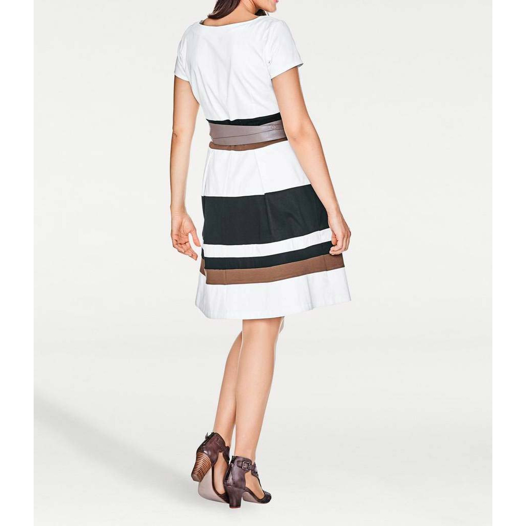 Designer-Prinzesskleid schwarz-weiß