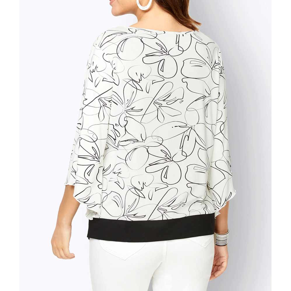Druckshirt ecru-bedruckt