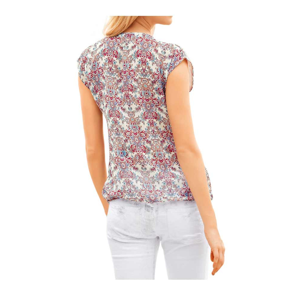 Designer-Chiffonbluse bunt