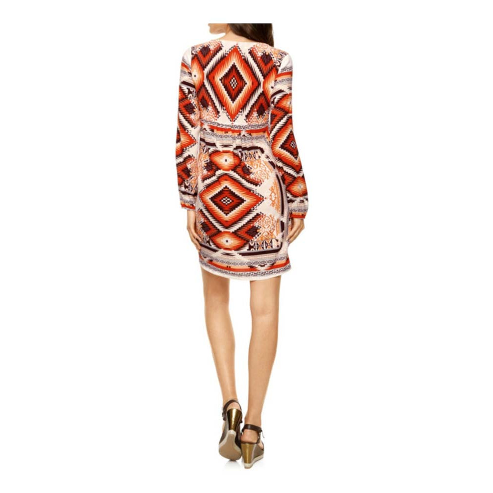 Designer-Druckkleid bunt