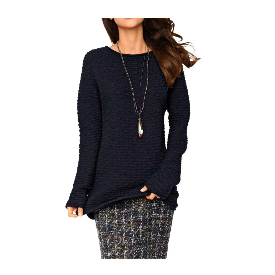 Designer-Pullover marine