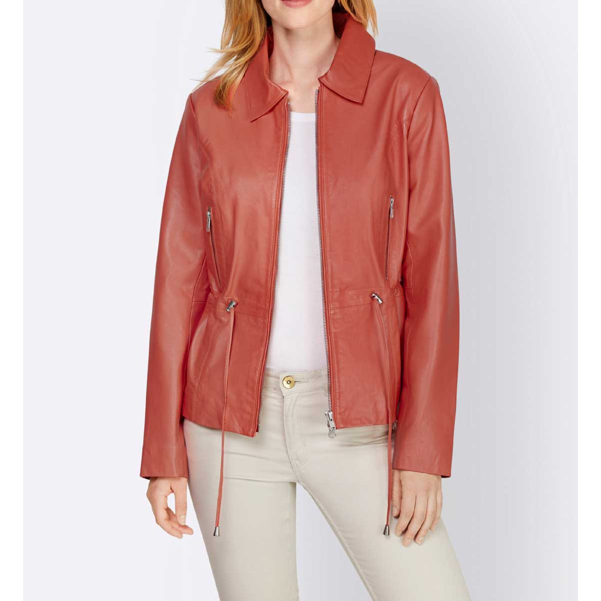 Designer-Lammnappaleder-Jacke hummer