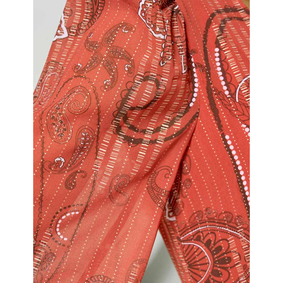 Designe-Druckkleid papaya-gold