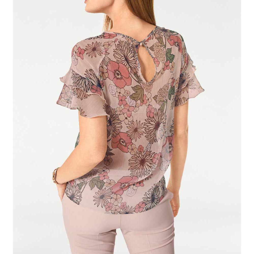 Designer-Druckbluse bunt