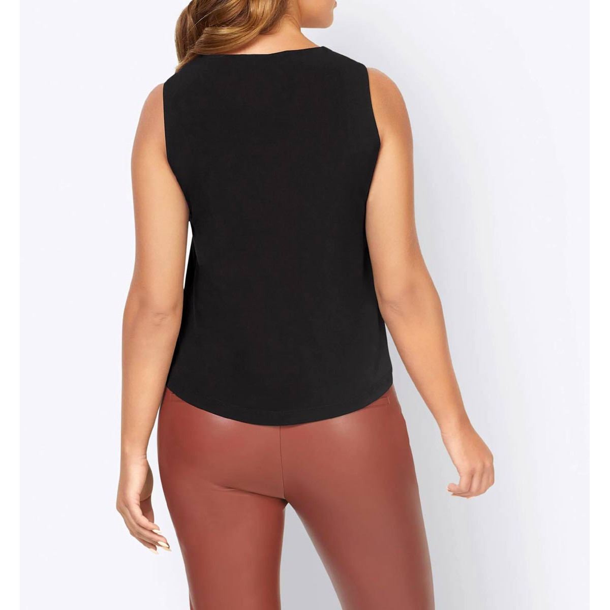 Designer-Cut-Outs-Shirttop schwarz