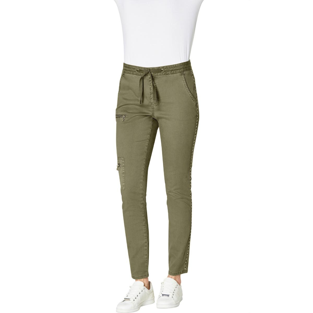5-Pocket-Cargo-Style-Hose m.Nieten khaki