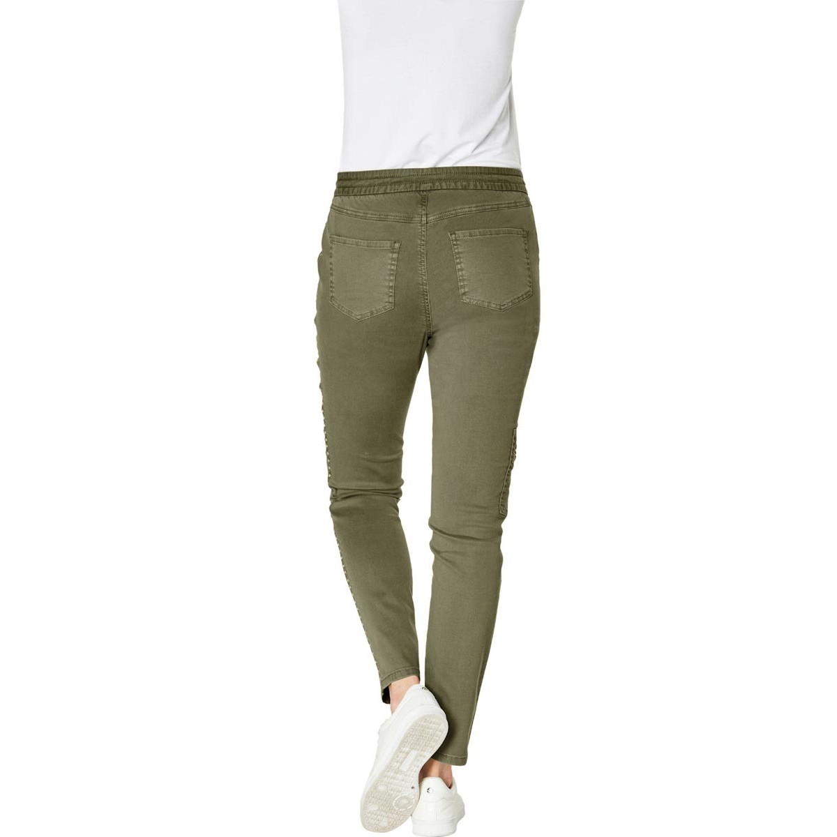 5-Pocket-Cargo-Style-Hose m.Nieten khaki