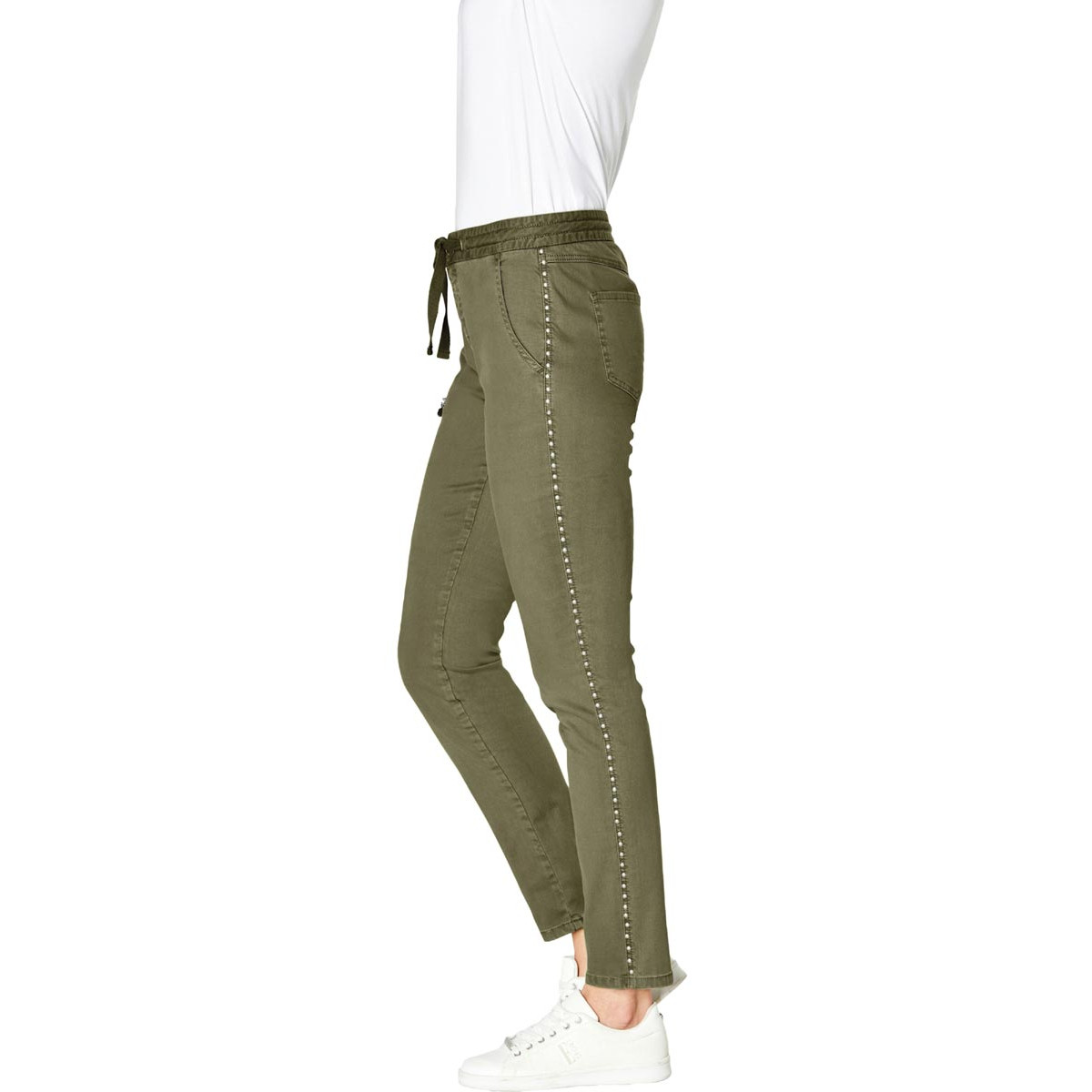 5-Pocket-Cargo-Style-Hose m.Nieten khaki