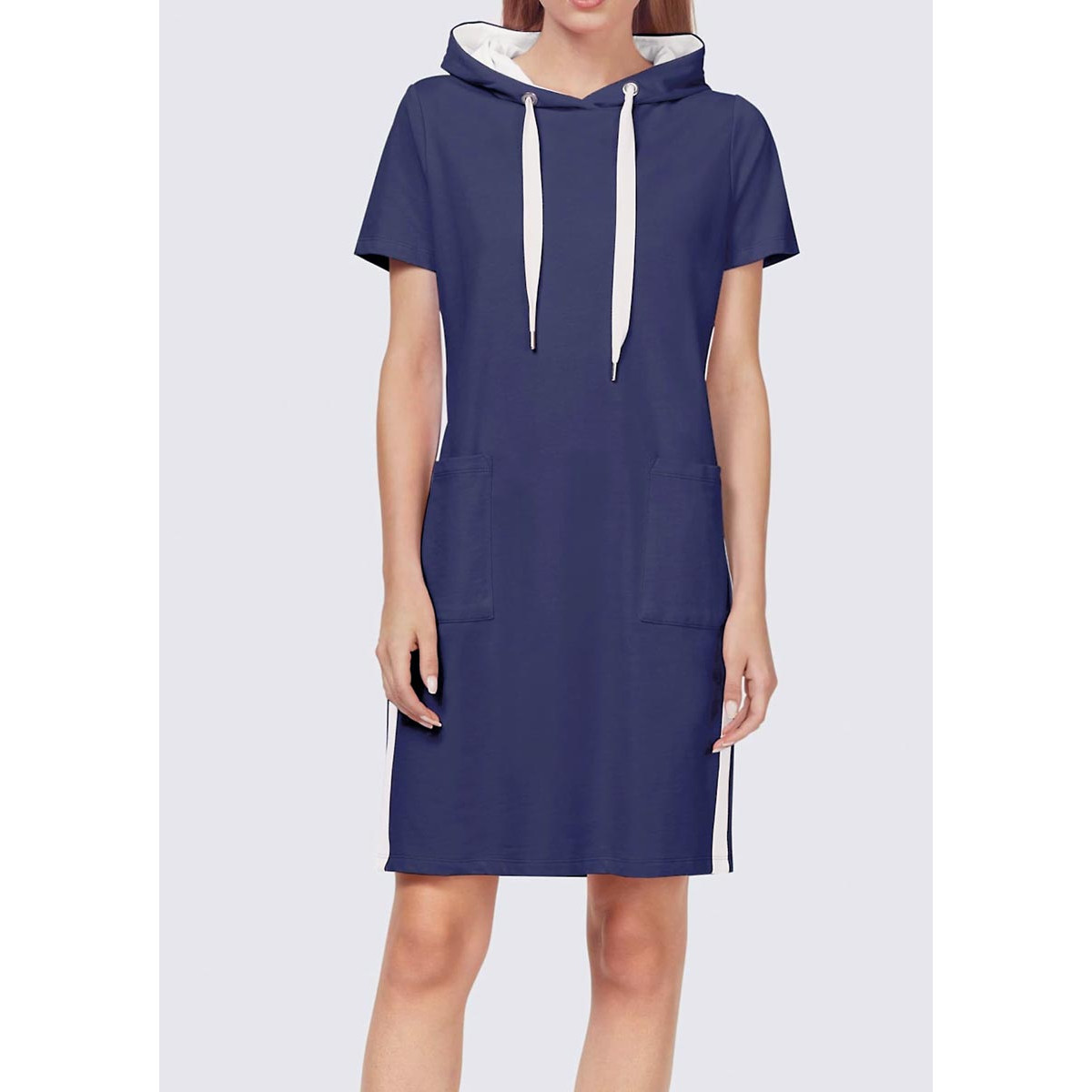 Designer-Sweatkleid nachtblau