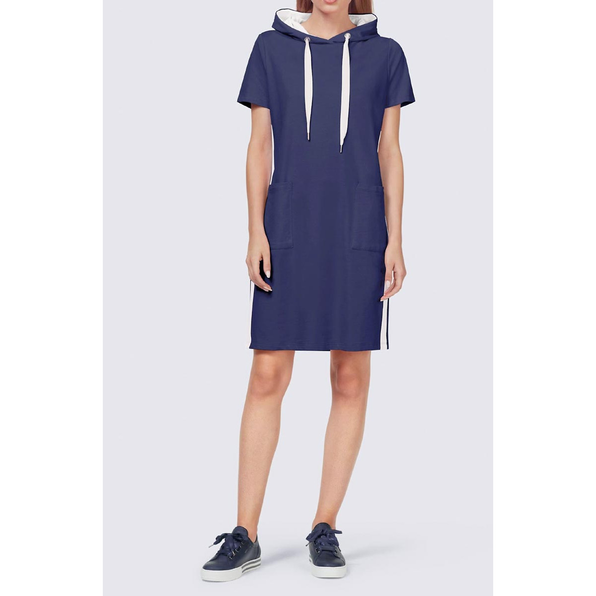 Designer-Sweatkleid nachtblau