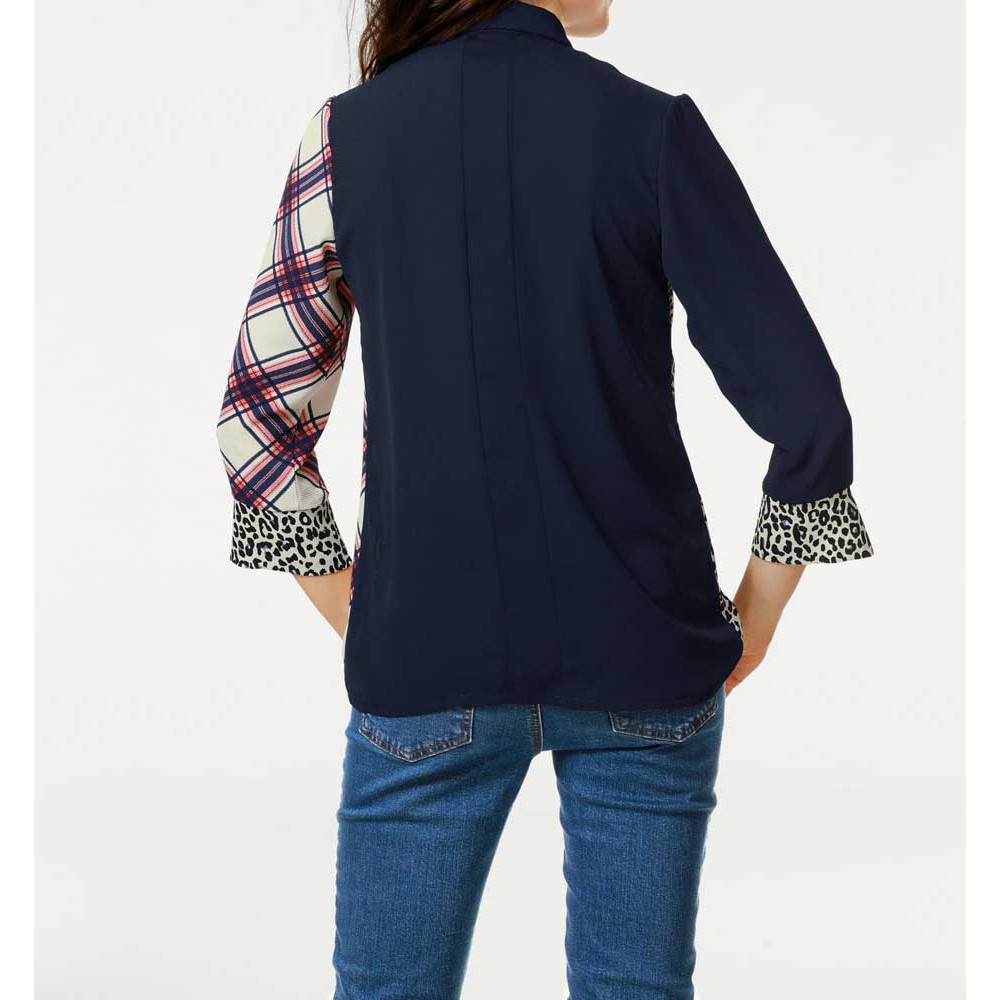 Druck-Patchbluse bunt