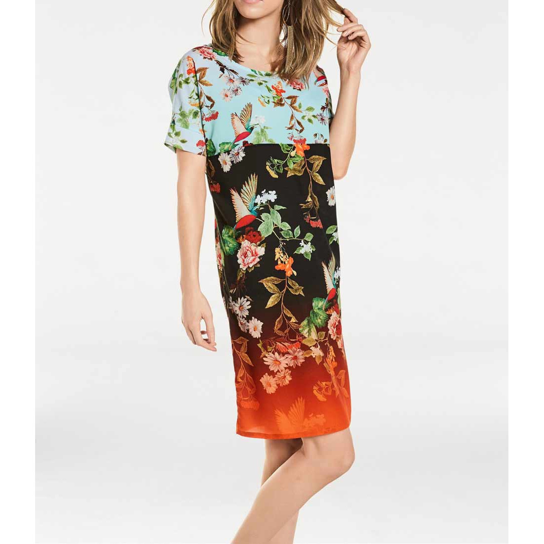Druckkleid bunt