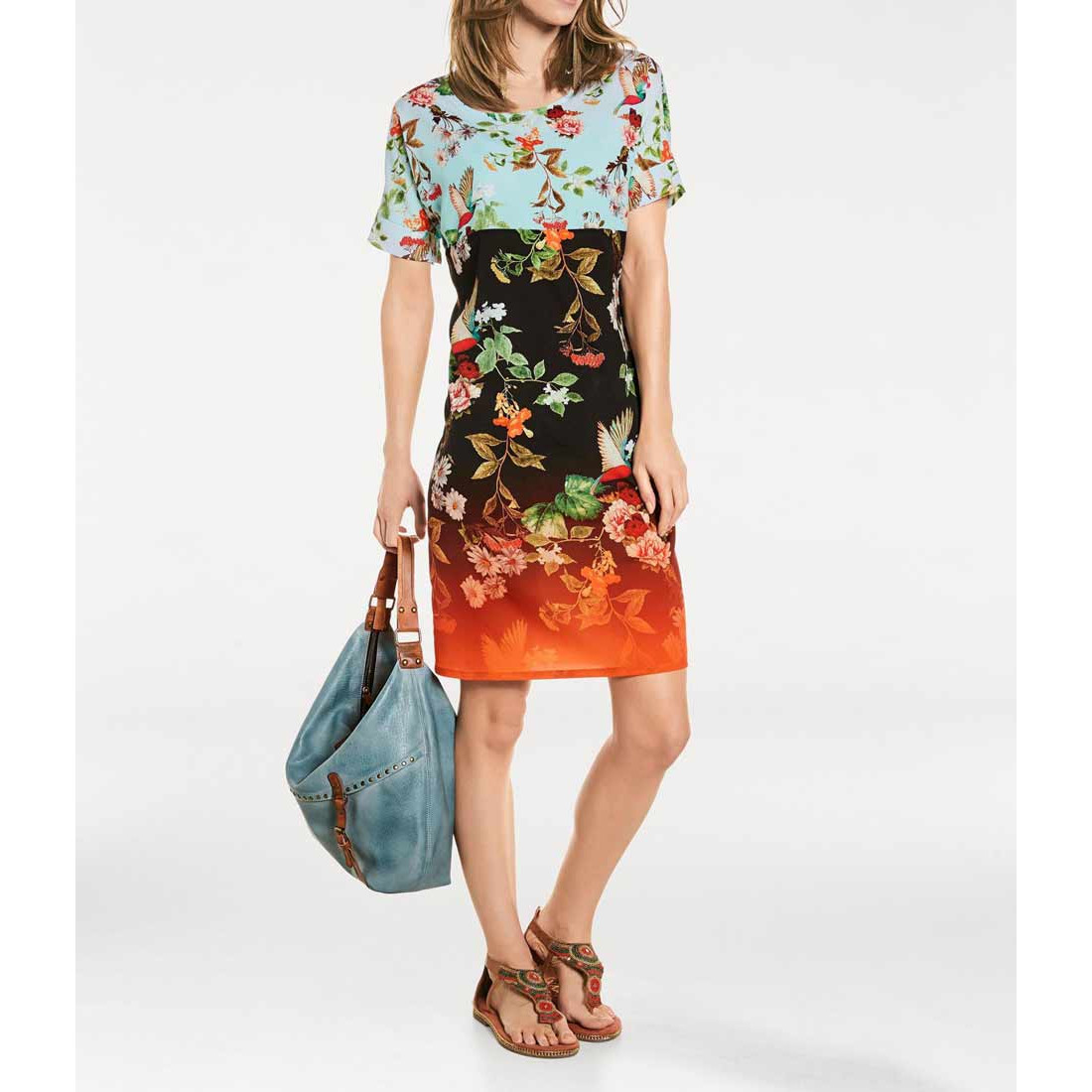 Druckkleid bunt