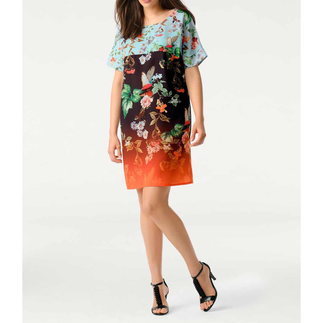 Druckkleid bunt