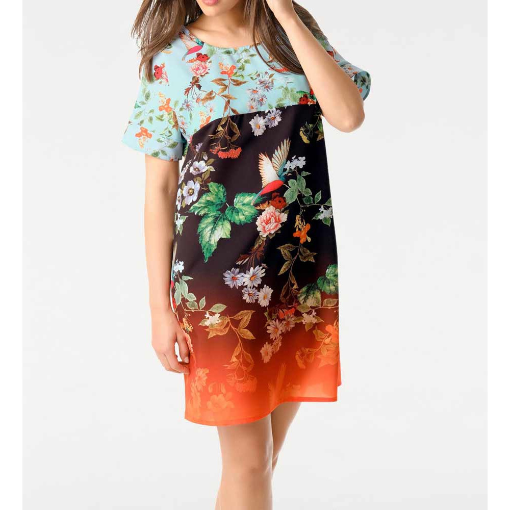 Druckkleid bunt
