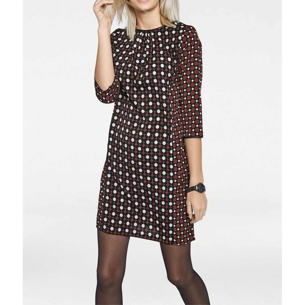 Designer-Druckkleid bunt