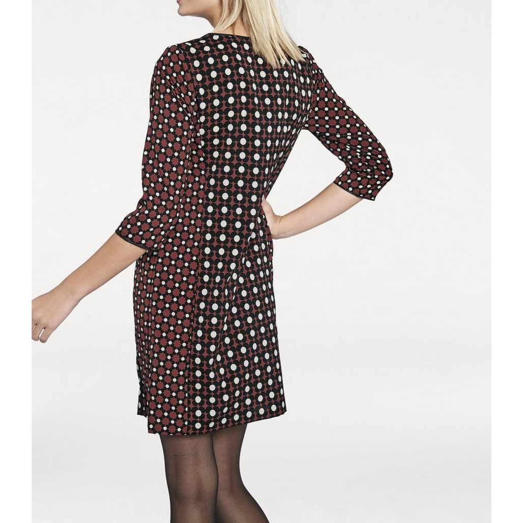 Designer-Druckkleid bunt