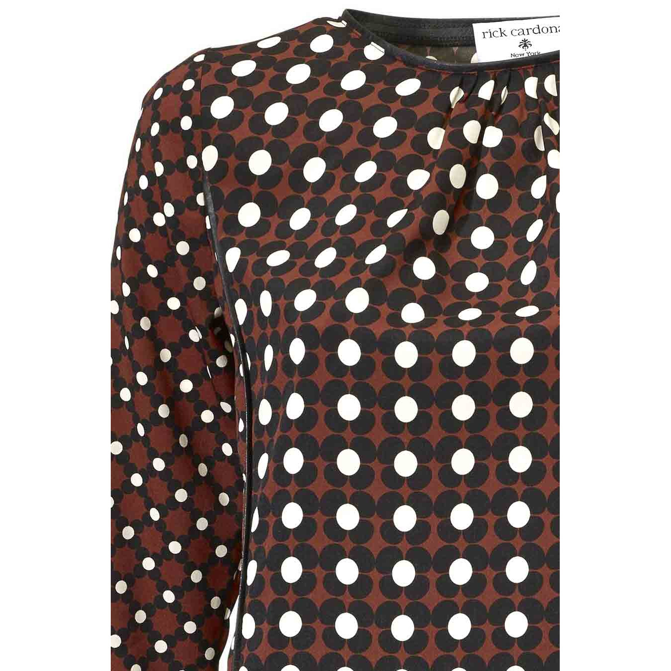Designer-Druckkleid bunt