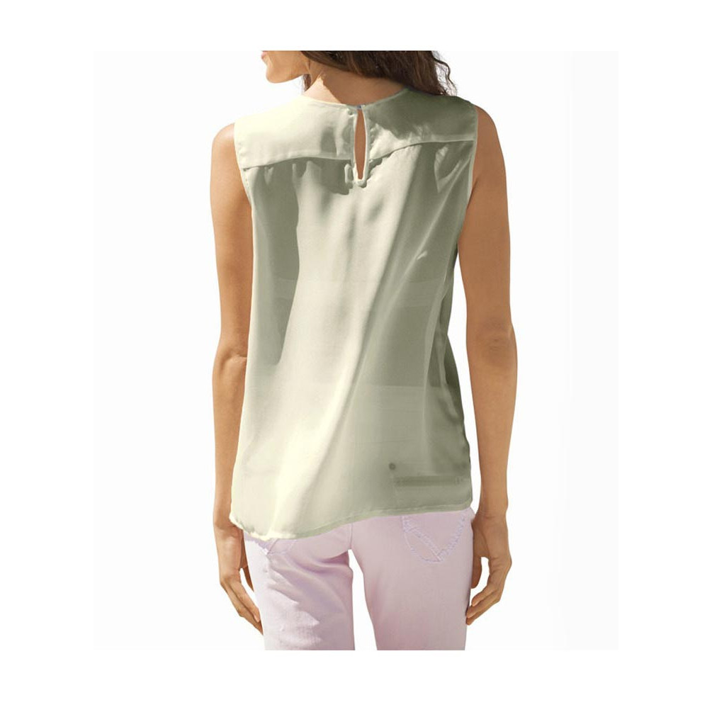 Designer-Chiffonblusentop stein