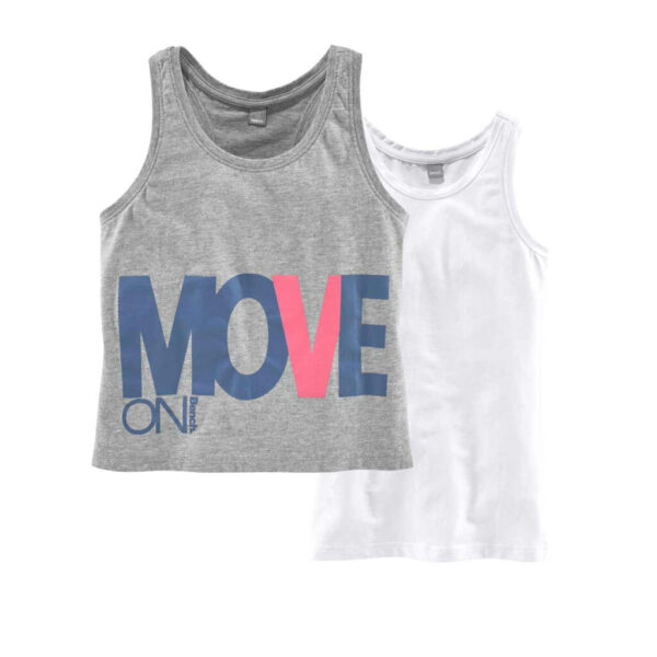 205.795-1 Set of two kids tops white grey blend
