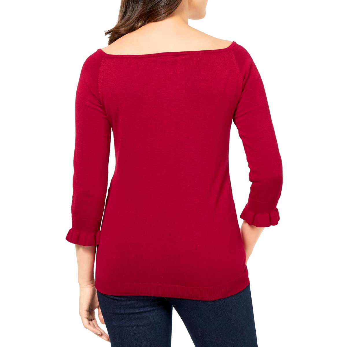 Feinstrickpullover rot